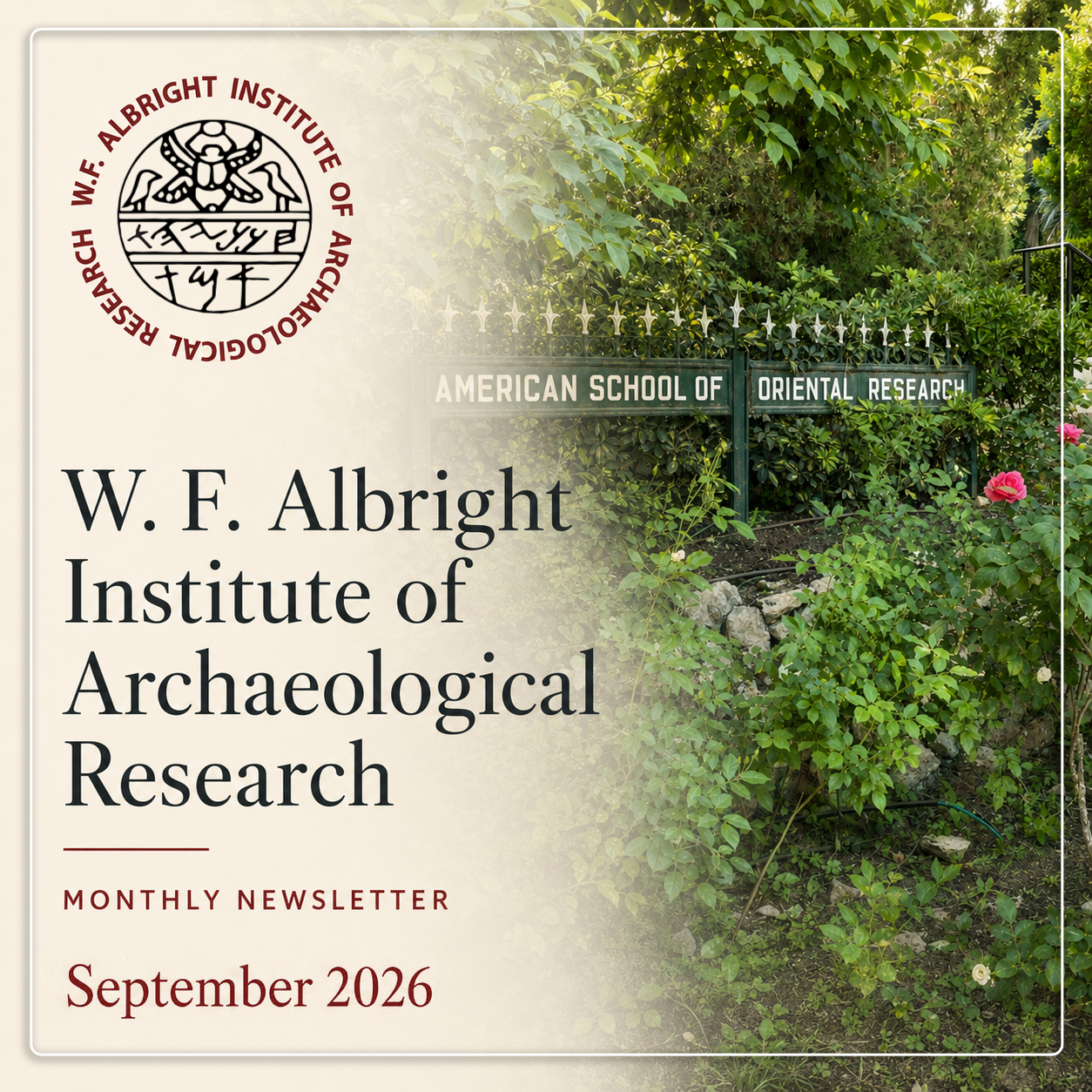 AIAR Monthly Newsletter — September 2026 cover card